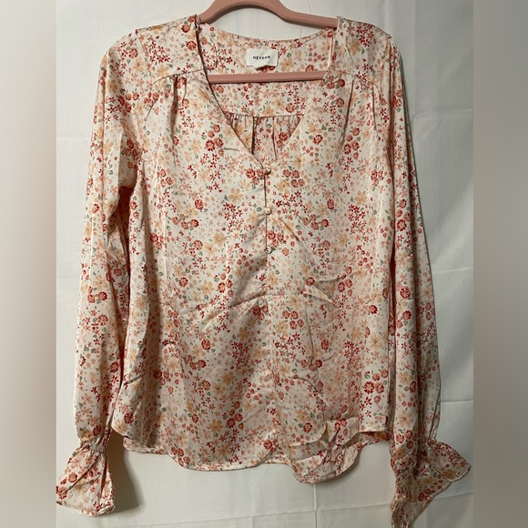 Tops - Heyson Floral Long Sleeve Peasant Top